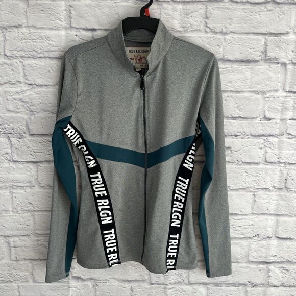 True Religion Women’s Performance Y2K Full Zip Track Athleisure Jacket Size XL - Picture 1 of 6